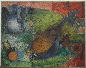 Still Life With Lute — Godfrey Clive Miller