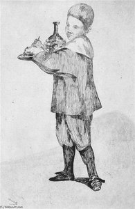 L'enfant Portant Un Plateau — Édouard Manet, Realism