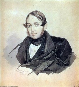 Portrait Of S. A. Sobolevsky — Karl Pavlovich Bryullov