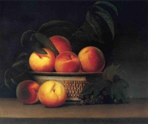 Peaches And Unripe Grapes — Raphaelle Peale