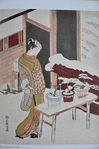 Mitate History Potted Trees — Suzuki Harunobu