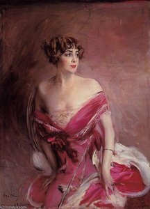 Portrait Of Mlle De Gillespie - La Dame De Biarritz — Giovanni Boldini