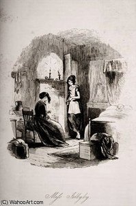Mrs. Jellyby, Illustration From 'bleak House' — Hablot Knight Browne