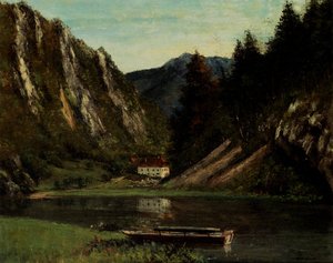 Les Doubs A La Maison Monsieur — Gustave Courbet, Realism