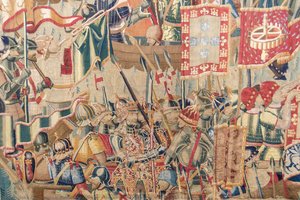 Detail Of The Tapestry “landing In Asilah” — Pasquier Grenier
