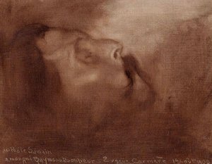 Albert Samain Sur Son Lit De Mort — Eugène Anatole Carrière