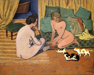 Naked Women To Cats — Félix Vallotton