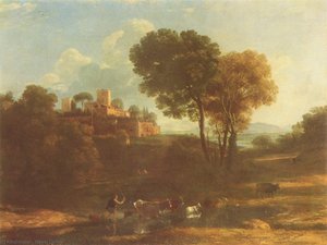 Villa En La Campaña Romana — Claude Lorrain (claude Gellée), Barroco