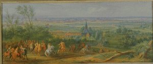 Le Siège De Lille En 1667 L'armée De Louis Xiv Au Prieuré De Fives Devant Lille — Adam Frans Van Der Meulen