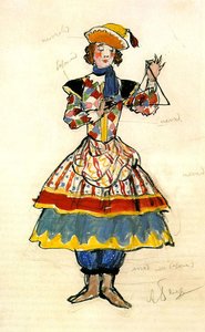 Street Dancer. Costume Design — Alexandre Benois, Art Nouveau