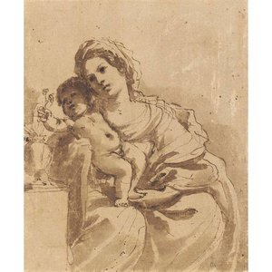 Madonna And Child — Guercino