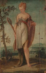 Woman with Mirror, Lambert Sustris (circle of), 1540 - 1570
