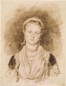 Portrait Of A Neapolitan Woman — Jean-honoré Fragonard