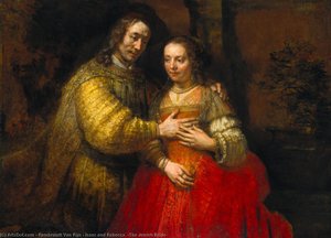 Isaak Und Rebekka. (die Jüdische Braut) — Rembrandt Van Rijn, Baroque