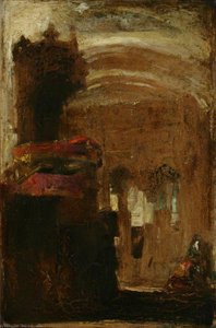 Sketch Of A Church Interior