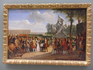 Louis Xiv Assistant, Dans Le Parc De Versailles, À L'inauguration De La Statue De Milon De Crotone Par Puget — Anicet Charles Gabriel Lemonnier