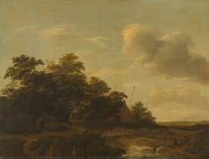 Landscape With A Farm, Jan Vermeer Van Haarlem (i), 1648 — Jan The Elder Vermeer Van Haarlem