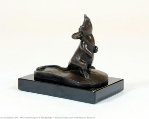 Mouse From Lion And Mouse, Bronze — Marshall Maynard Fredericks