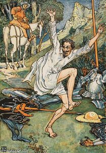 Don Quixote Doing Penance — Walter Crane