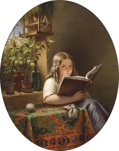 Reading Girl — Meyer Georg Von Bremen (johann Georg Meyer)