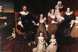 Sir Thomas Lucy And His Family — Cornelius Der Ältere Jonson Van Ceulen