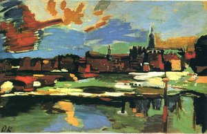 The Elbe At Dresden — Oskar Kokoschka