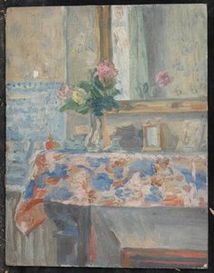Bouquet De Fleurs Posé Sur La Cheminée — Valentine Reyre