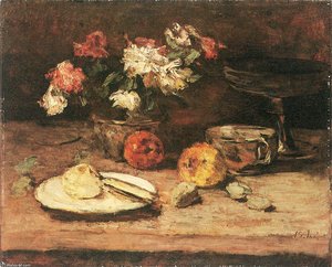 Flowers And Apples — Carl Eduard Schuch