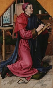 St. Luke Drawing The Virgin — Hugo Van Der Goes, Flemish Renaissance