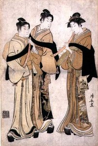 Playing The Shakuhachi — Torii Kiyonaga