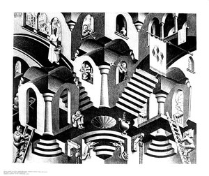 Concave ^ Convex, 1955 — Maurits Cornelis Escher, Op-art