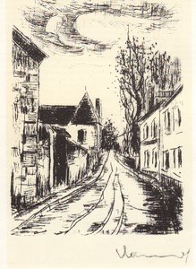 Lithography For Men Abandoned By Georges Duhamel — Maurice De Vlaminck