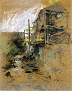 Abandoned Mill, Branchville, Connecticut — John Henry Twachtman