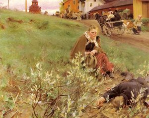 Mora Marknad — Anders Leonard Zorn