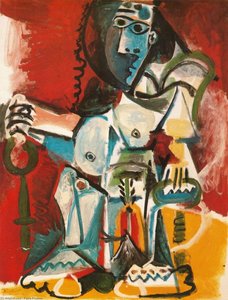Nude Woman Sitting In An Armchair — Pablo Picasso, Cubism