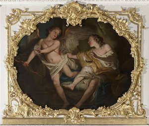 L'amour Quittant Psyche — Charles-andré Van Loo