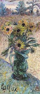 Flowers At The Window — David Davidovich Burliuk