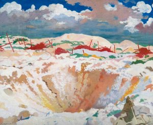 German Wire, Thiepval — Sir William Newenham Montague Orpen