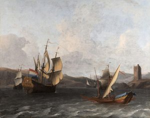 Ships In Torbay — Abraham Storck (sturckenburch)