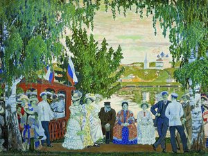 Festive Gathering — Boris Michailowitsch Kustodijew, Art Nouveau