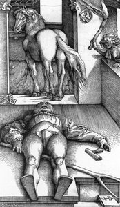 Sleeping Groom And Sorceress — Hans Baldung
