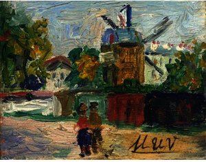 Le Moulin De La Galette At Montmatrtre 1 — Maurice Utrillo, Post-impressionism