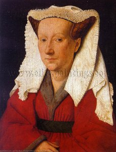 Porträt Von Margarete Van Eyck (frau Jan Van Eyck) — Jan Van Eyck, Frühflämische Malerei