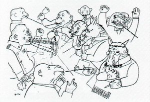The Voice Of The People Is The Voice Of God From The Face Of The Ruling Class — George Grosz