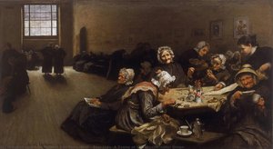 Eventide: A Scene At The Westminster Union — Sir Hubert Von Herkomer, Social Realism