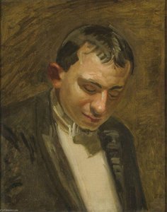 Study For The Referee In Taking The Count — Thomas Eakins