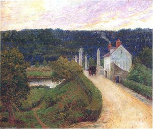 Country Road Bridge And Carriage — Henri Lebasque