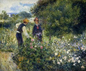 Conversation With The Gardener — Pierre-auguste Renoir