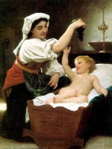 The Bunch Of Grapes — William-adolphe Bouguereau