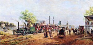 The Camden And Amboy Railroad With The Engine Planet'' In 1834'' — Edward Lamson Henry